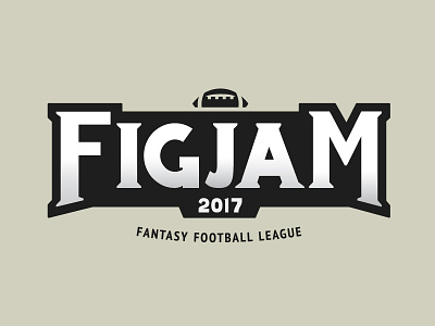 FIGJAM Fantasy Football Logo fantasy football football logo logo logo design logo type summer league typography