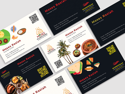 Sri Lankan catering business card business card catering restaurant