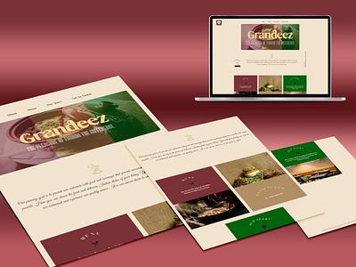 Website Mockup for Restaurant branding design logo restaurant website