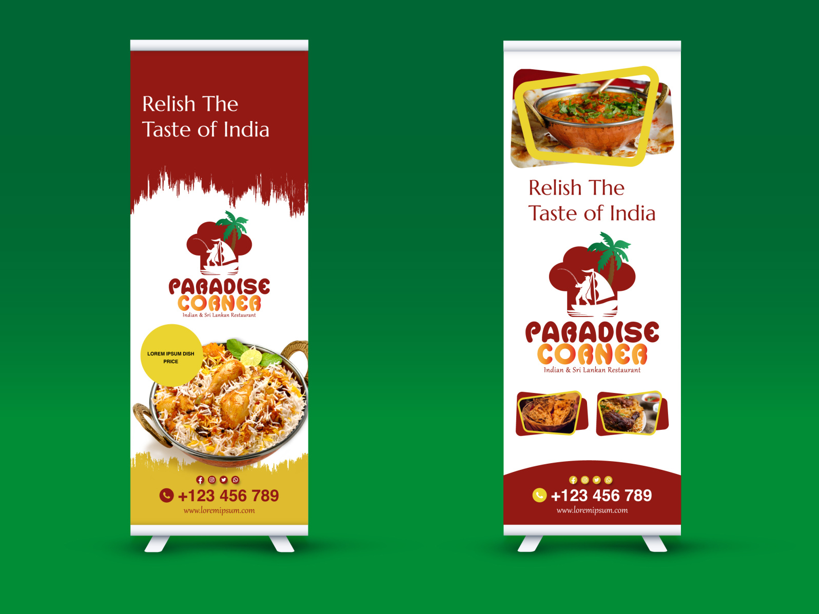 Stand UP Banner Mockups For Restaurant By Stalione Group On Dribbble