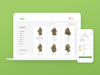 Cannabis eCommerce Platform cannabis ecommerce ios treez