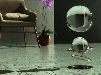 Bubble Interior 3d architecture cinema 4d digital interior octane