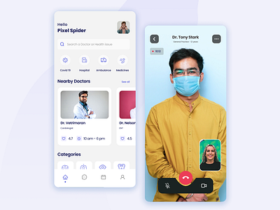 Doctor Consultation App appointment booking clinic consultation doctor doctor app health care health care app healthcare medical app mobile app online doctor patient ui website design