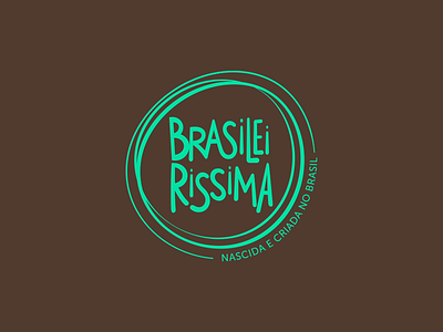 Brasileirissima Brand brand branding construction design flat logo typography