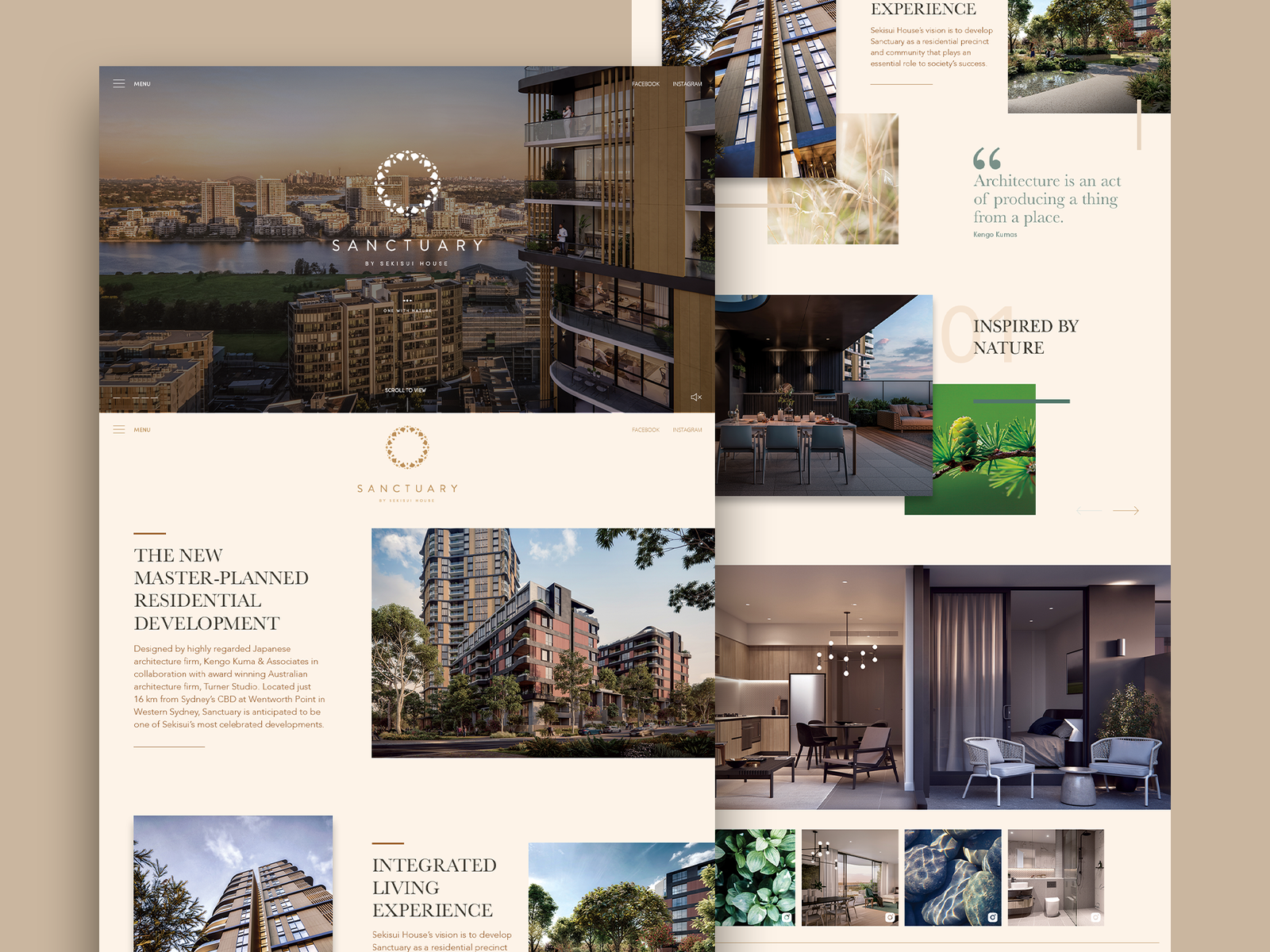 Sanctuary landing page concept by Yuri Fontes on Dribbble