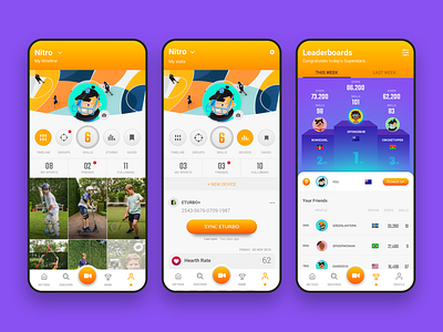 Elanation sport app for kids app design ui ux