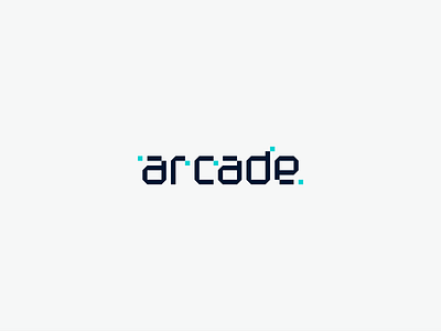 Arcade logotype brand branding design logo typography