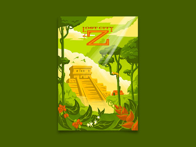 Lost City of Z adventure illustration lost city lost city of z poster retro travel travel poster uncharted