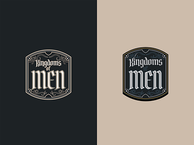 Kingdoms of Men design illustration logo lord of the rings tolkien typography vector