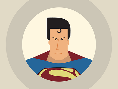 Superman Long Face flat long face superman