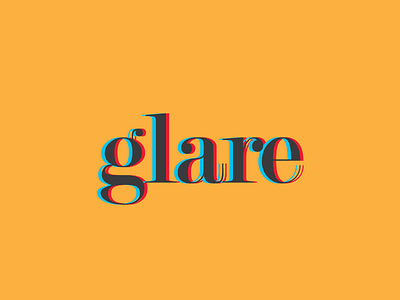3D Glare 3d glare typography