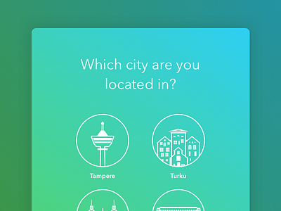 City chooser ui chooser city clean ipad lazyregistration lineicons tablet ui wizard