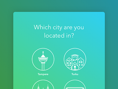 City chooser ui