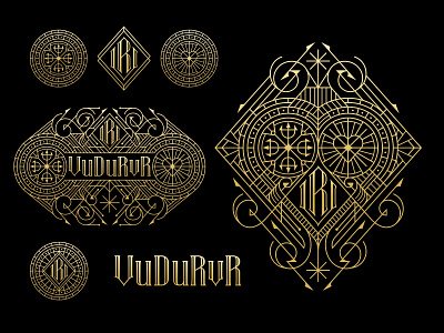VuDuRvr art branding design geometric illustration line lineart logo mark minimal monoline