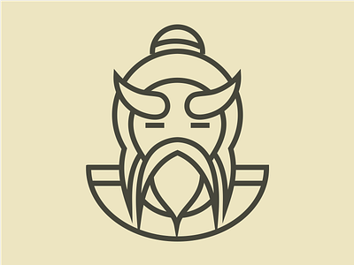 Sensei geometric identity logo mark minimal monoline symbol