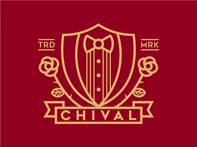 Chival iconic identity logo mark minimal monoline symbol