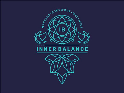 Ineer Balance art balance iconic identity line logo mark minimal monoline spa symbol