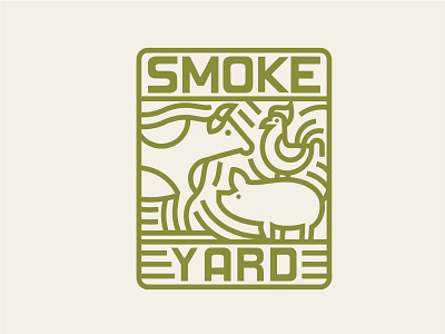 Smoke Yard art line monoline smoke yard