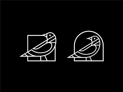 Mocking Bird bird black line logo mark mocking simple