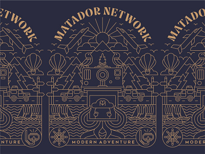 Modern Adventure adventure apparel bird clothing design forest geometric illustration line lineart minimal monoline mountain outdoor sea t shirt t shirt design t shirt illustration travel trees