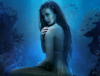 Mermaid Dreams art composite digitalart fantasy graphic design graphicart photoshop