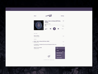 Eldritch Radio Player eldritch fediverse mastodon player purple radio webapp webradio