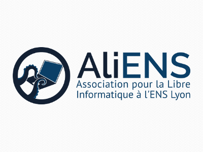 AliENS's logo #3 final aliens association blue computer logo lyon tentacles