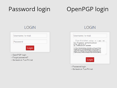 Tux-FreeHost Panel - Login form WIP form gpg grey hosting login password pgp red web white