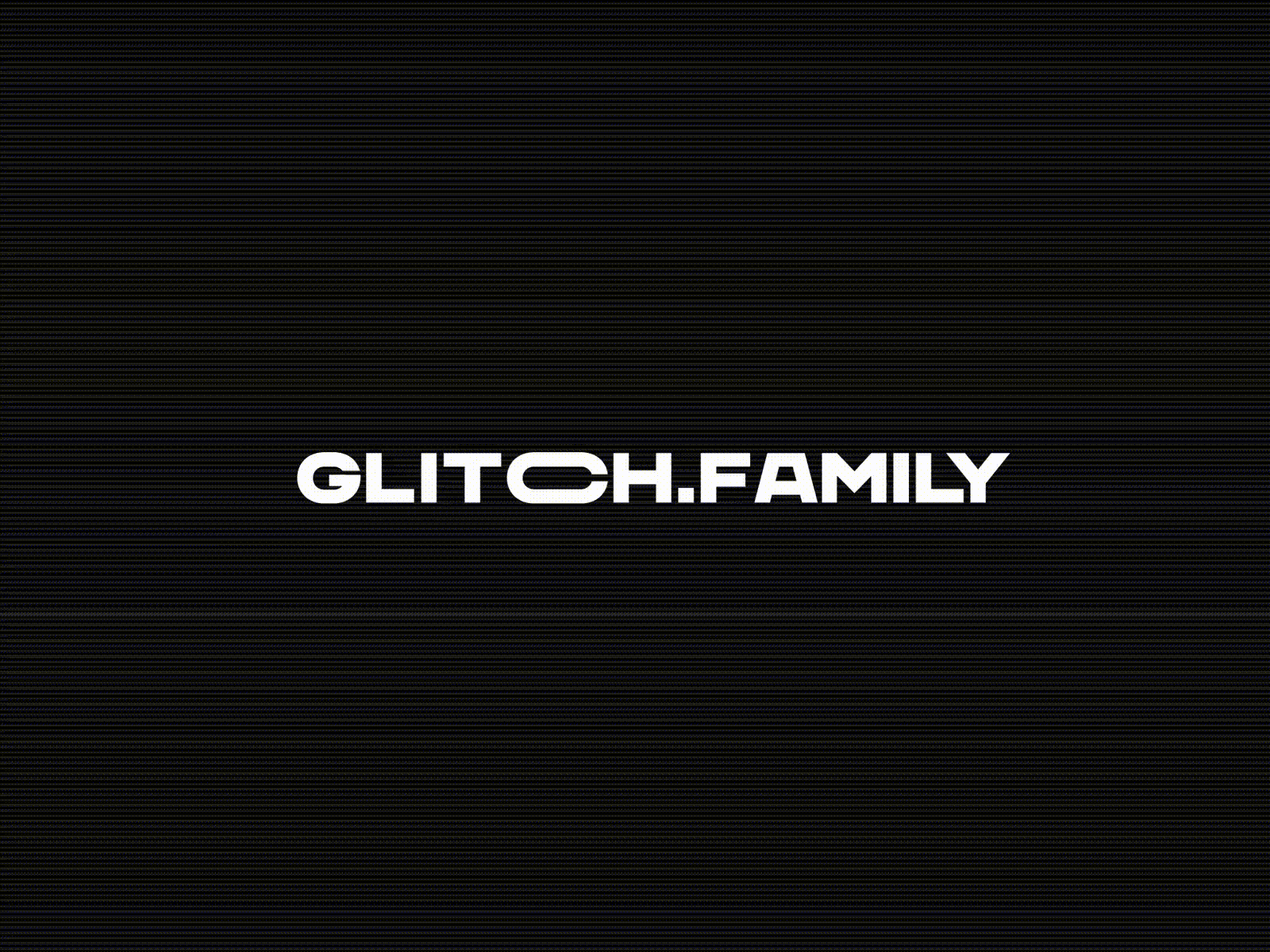 Glitch.Family Animated Logo glitch logo