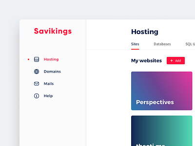 Hosting panel bold complexion reduction hosting minimal panel red