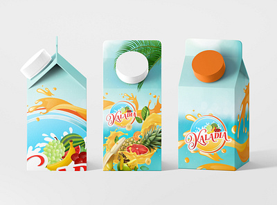 Juice Carton Packaging Design branding creai design graphic design illustration logo packaging design typography ui vector