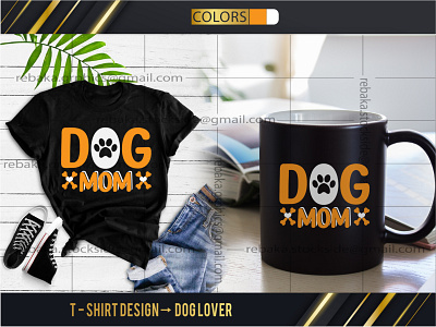 T- Shirt Design(Dog Lover) logo t shirt design