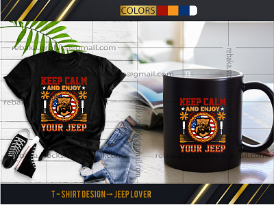 T- Shirt Design(Jeep Lover) attractive t shirt design