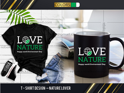 T- Shirt Design(Nature Lover) excelent t shirt design