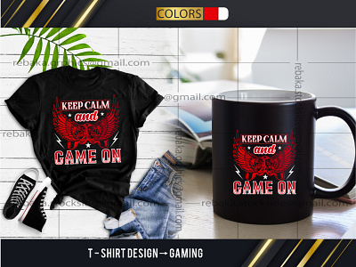 T- Shirt Design(Gaming) attractive t shirt design gaming tshirt design