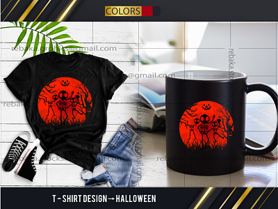 T-Shirt Design(Halloween) graphic