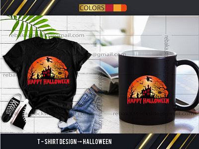 T-Shirt Design(Halloween) graphic