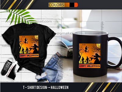 T-Shirt Design(Halloween) graphic