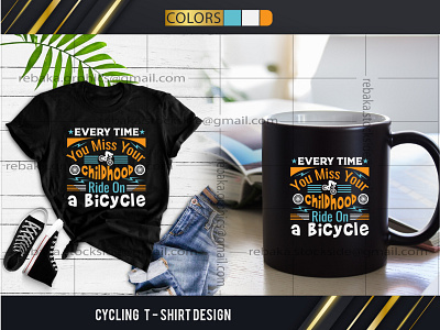 Cycling T- Shirt Design riding svg