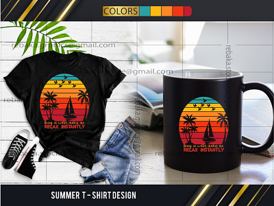 SUMMER T - Shirt Design logo t shirt design