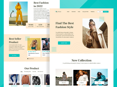 Fashion Shop Website design graphic design ui ui designer ux website