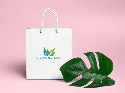 Vivir de lo Natural branding logodesign logotype