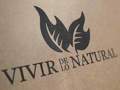 Vivir de lo Natural branding logodesign logotype