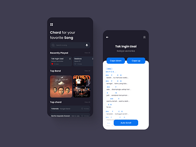 Chord Guitar App - UI Design