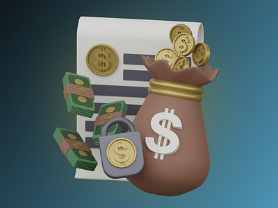 3D Banking Icon Set 3d 3d icon artwork branding design graphic design illustration logo lowpoly ui