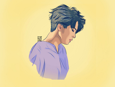 Kpop Idol | GOT7 - YoungJae animation character design cute illustrations design digital painting got7 graphic design idol illustration kpop motion graphics photoshop vector vector art