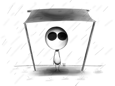 Empty mind animation character design cute illustrations design digital painting illustration photoshop