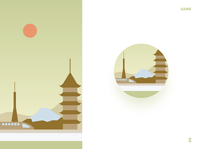 Japan design illustration