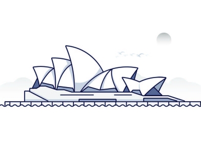 Sydney Opera House Drawing by HusbandWifeArtCo - Fine Art America