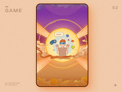 Game design dribbble game illustration illustration design ui